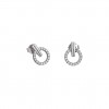 Lotus Silver earrings in sterling silver and zircons LP1523-4/1