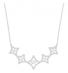 Swarovski Sparkling Dance Star Necklace white crystals Rhodium 5349663