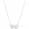Collar Swarovski Infinity cristales blancos baño de rodio 5358777