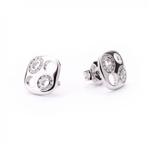 White gold earrings with 42 brilliant cut diamonds 0.43 carats