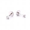 Pendientes en oro blanco de 18 quilates para bebé con diamantes