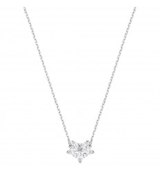 Swarovski Lady necklace 5368250 White crystals rhodium plating