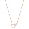 Swarovski Lovely necklace 5368540 White crystals Rose gold plating