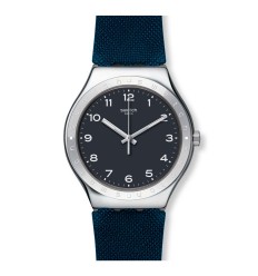 Swatch INKWELL watch YWS102 Black dial Black Rubber strap