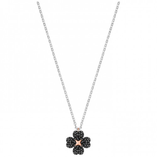 Swarovski Latisha Flower pendant 5368980 Black crystals rhodium plating