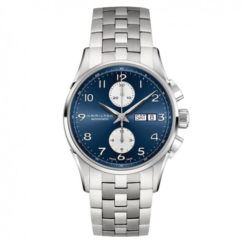 Hamilton Jazzmaster Maestro Auto Chrono H32576141 acer Esfera blava