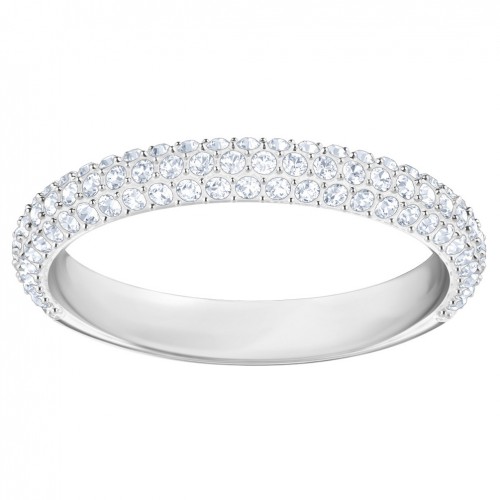 Stone Mini Swarovski ring 5402437 white crystals rhodium plating
