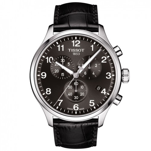 Tissot Chrono XL Classic watch T1166171605700 Black dial Leather strap