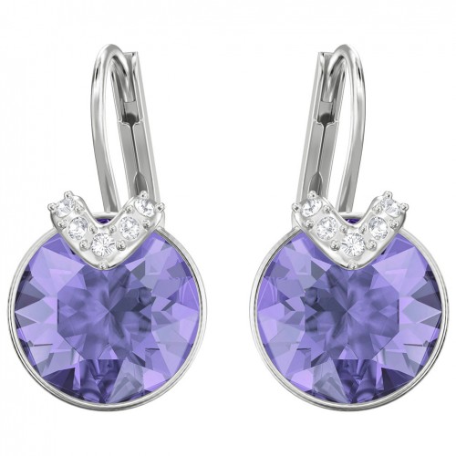 Swarovski Bella Tanzanite earrings 5389358 purple rhodium plating