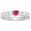 Love Swarovski ring 5412016 white crystals rhodium plating