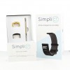 Smart Simpli CT leather strap in black universal anchor 22 mm
