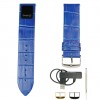 Blue leather strap connected Simpli CT BE22SCT17101 universal anchor 22 mm