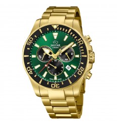 Reloj Jaguar Acamar J864/1 Executive Dorado Esfera verde