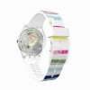 Reloj Swatch Gent COLORLAND GE254 Blanco Rayas de colores
