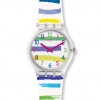 Reloj Swatch Gent COLORLAND GE254 Blanco Rayas de colores