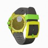 Plastic Chrono Swatch YEL-LOL SUSJ402 Black dial Yellow bezel 42 mm
