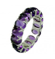 Ring white gold and Amethyst CAP/A002A: 01