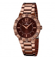 Festina Mademoiselle F16800/2 acero color chocolate 35 mm diámetro