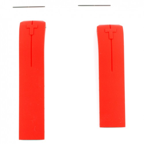 Correa silicona roja Tissot T-Touch II modelos T047420A 22mm T610035317