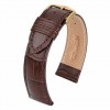 Duke leather strap in brown from Hirsch 01028010