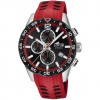 Lotus Chrono Color watch 18590/3 Black dial Red rubber strap