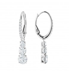 Swarovski Attract Trilogy earrings 5416155 White Rhodium plating