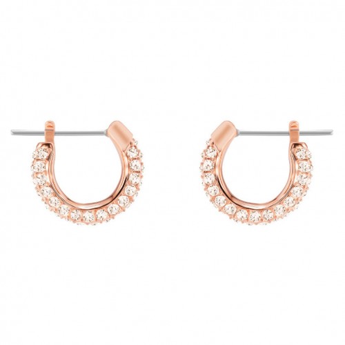 Pendientes Swarovski Stone 5446008 Blanco baño de oro rosa