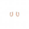 Swarovski Stone earrings 5446008 White Rose gold plating