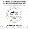 Correa piel negra pespunte naranja Lotus Code Hombre 15502 y 15507