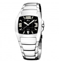 Reloj acero inoxidable Lotus Shiny 15314/6 con esfera negra