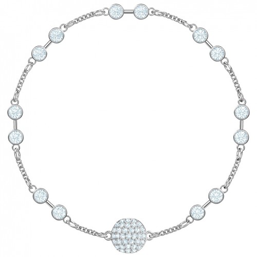 Pulsera Swarovski Remix Carrier 5451031 5432774 blanco baño de rodio