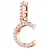 Penjoll Swarovski Remix Charm C 5437626 blanc bany or rosa
