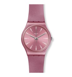 Reloj Swatch Gent PASTELBAYA GP154 color rosa correa silicona