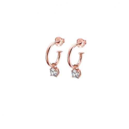 Lotus Silver Rainbow earrings LP1882-4/5 rose gold and zirconia