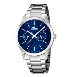 Lotus watch multifunction blue dial 15954/5 stainless steel bracelet