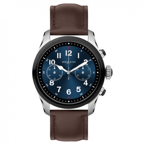 Reloj Montblanc Summit 2 Smartwatch 119439 Bicolor acero y piel marrón