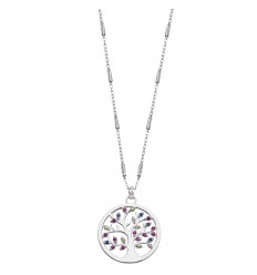 Collar Lotus Silver plata LP1890-1/1 árbol de la vida con circonitas