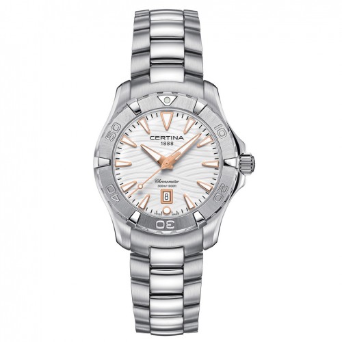 Rellotge Certina DS Action Lady C0322511101101 COSC Blanca Braçalet acer