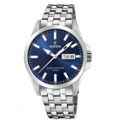 Reloj Festina Hombre Classics F20357/3 Acero Esfera azul 41mm Day/date