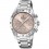 Festina women watch F20397/3 Chronograph Rosé dial Steel bracelet