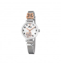 Reloj Lotus Niña Comunión acero mariposa brazalete malla 18659/2