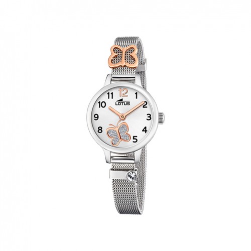 Reloj Lotus Niña Comunión acero mariposa brazalete malla 18659/2