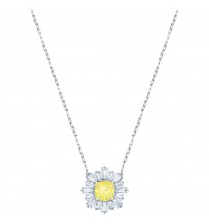 Colgante circular Sunshine Swarovski Amarillo baño rodio 5459588