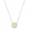 Colgante circular Sunshine Swarovski Amarillo baño rodio 5459588