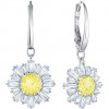 Swarovski Sunshine earrings White and yellow Rhodium plating 5479914