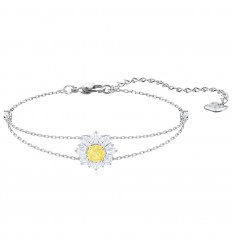 Swarovski Sunshine bracelet Yellow white crystals Rhodium plating 5459594