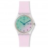 Reloj Swatch Original Gent ULTRAROSE esfera verde y rosa pastel GE714