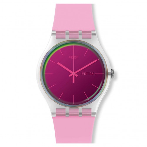 Reloj Swatch New Gent POLAROSE color rosa SUOK710