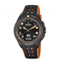 Festina Technology Connected watch Black and orange FS3001/4