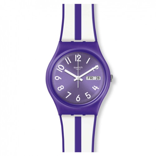 Swatch watch Original Gent NUORA GELSO purple colour GV701